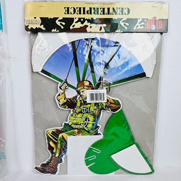 Vintage 1990's GI Joe Party Supplies, Table Cloth, Banner, Tabletop Centerpiece - Picture 6 of 6